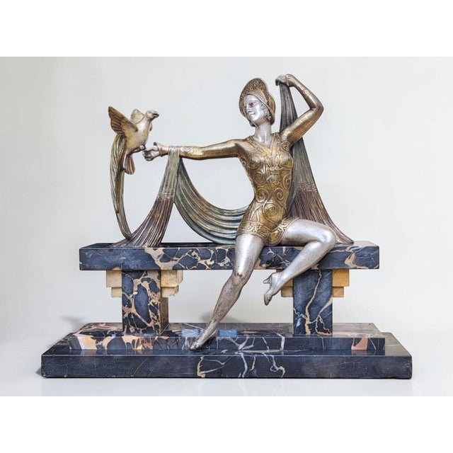 Molins, Art Deco Sculpture, 1920s, Bronze For Sale - Image 10 of 10