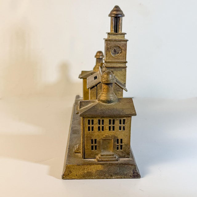 Antique Enterprise Independence Hall Architectural Cast Iron Bank, Circa 1875 For Sale In Raleigh - Image 6 of 13