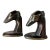 Vintage Art Deco Style Brass Dog Bookends – A Pair For Sale
