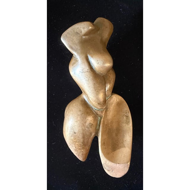 Mid-Century Modern Mid-Century Modern Biomorphic Solid Bronze Female Torso Sculpture For Sale - Image 3 of 9