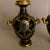 Classic pair of mid 19th Century Cobal blue and gold portrait cabinet vases. The deep cobalt blue background with azure...