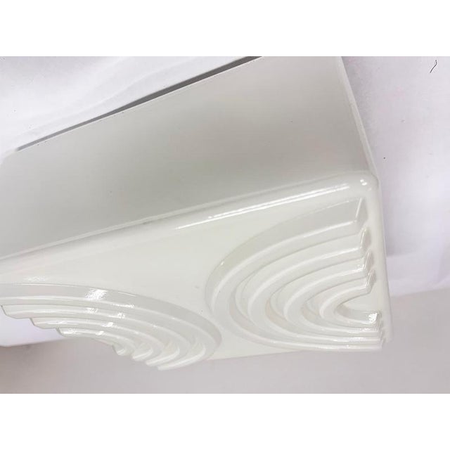 Mid-Century Milk Glass Flush Mount or Wall Light, Former Czechoslovakia, 1970s For Sale - Image 6 of 10