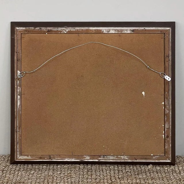 Framed Mid-Century Modernist Oil Painting by Clebant For Sale - Image 12 of 13