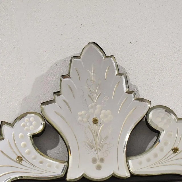 Antique Venetian Mirror with Glass Fram, 20th Century For Sale - Image 5 of 10