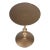 Zora Iron Pedestal Accent Table, Bronze For Sale