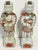 Pair of Chinese Export Famille Verte Figures of the Hehe Erxian Twins 19th Century or Older Embrace the allure of Chinese...