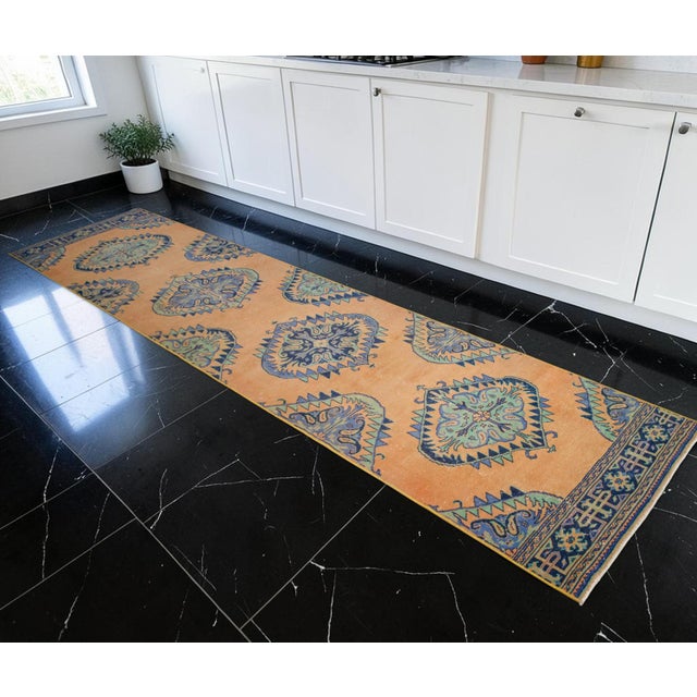 Woven in the 1970s by a women's cooperative in Sille, Konya, this Central Anatolian runner rug draws profound inspiration...