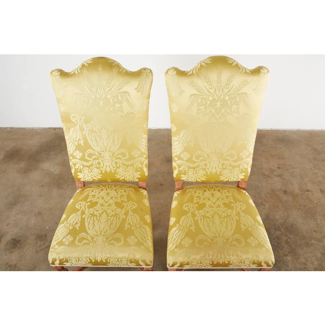 Late 20th Century French Louis XIII Style Dining Chairs For Sale - Image 5 of 13