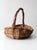 American Vintage Wicker Gathering Basket For Sale - Image 3 of 12