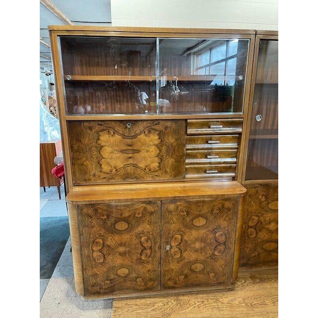 Glass Art Deco Corner Cabinet by Jindrich Halabala for Up-Zavody, 1920 For Sale - Image 7 of 18