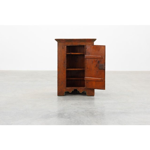 Rustic Small Antique 18th Century Oak Cabinet, France For Sale - Image 3 of 15