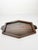 Elegant French wooden serving tray dating from the 1940s. The piece features a distinctive geometric multi-sided shape,...