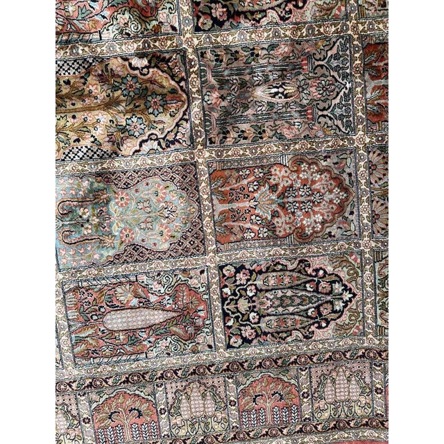 Vintage Silk Kashmir Rug, 1980s For Sale - Image 4 of 18