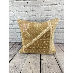 20 x 20 Rug Pillow Serenity Haven Turkish Pillow Cushion Cover For Sale - Image 4 of 4