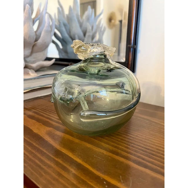 Abstract Vintage Robert C. Fritz Art Glass Vase, Freeform Abstract Biomorphic Vase For Sale - Image 3 of 10