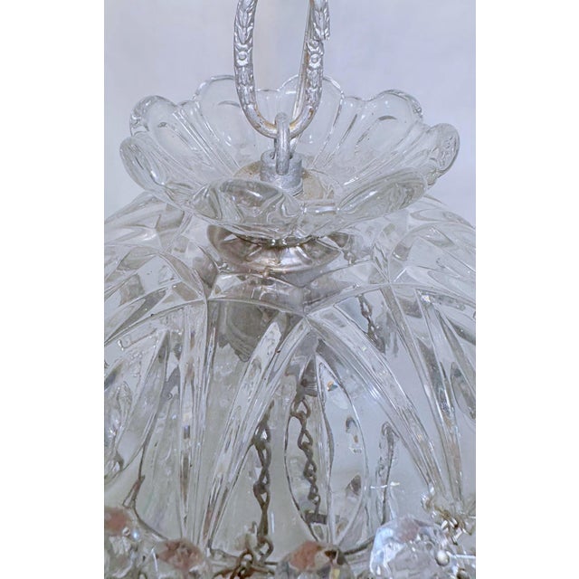 Vintage Layered Chandelier With Cut Glass Dish For Sale - Image 4 of 6