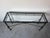 1980’s Vintage Giacometti-Style Iron and Glass Top Console Table For Sale - Image 11 of 12