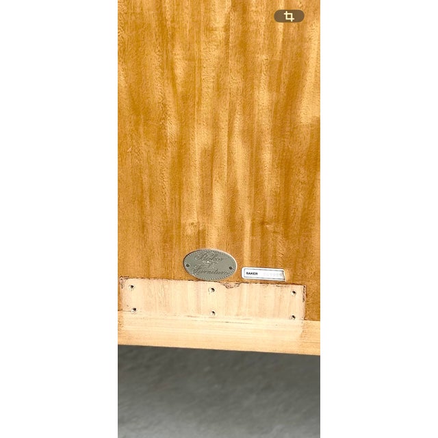 Gold Baker Maple Queen Sleighbed For Sale - Image 8 of 10