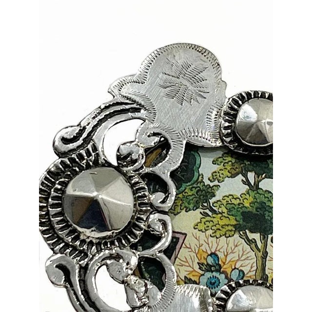 Small Dutch Photo Frame in Silver, 1865 For Sale - Image 3 of 8