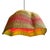 Late 20th Century Vintage Tribal Bolga Basket Wave African Pendant Light For Sale - Image 5 of 5