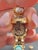 Metal 1950s 14k Yellow Gold Slide Charm Omega Gemstone Bracelet Watch For Sale - Image 7 of 16