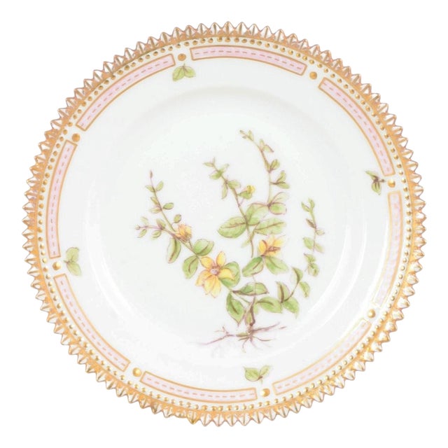 Flora Danica Porcelain Side Plate from Royal Copenhagen, 1920s For Sale