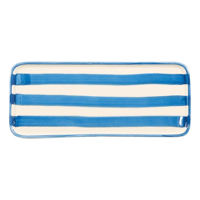 Lido Rectangular Plate - Set of 4 - Light Blue For Sale