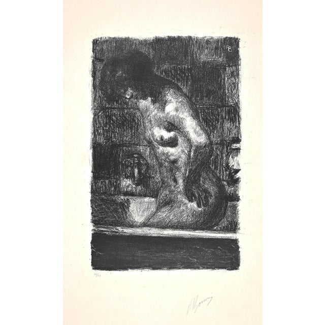 Pierre Bonnard, Femme Debout dans sa Baignoire, Original Lithograph, 1920s For Sale - Image 3 of 3