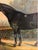 Early 19th Century Black Horse and Dog in British Countryside Landscape Oil Painting, Large Scale, 19th Century For Sale - Image 5 of 7