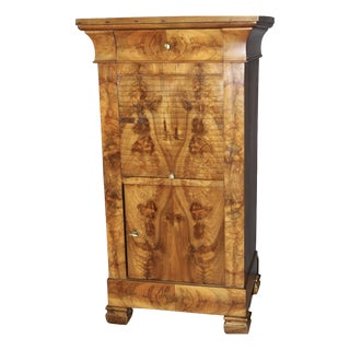 Antique Bedside Table in Walnut, 1800s For Sale