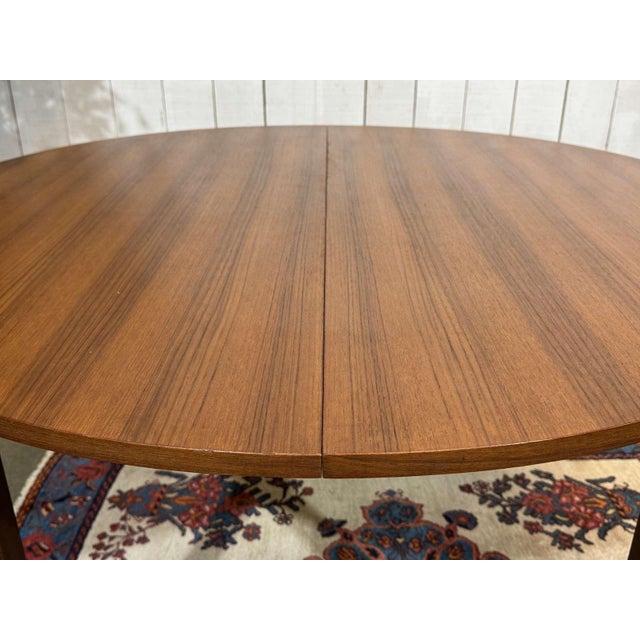 Vintage Teak Table with One Extension, 1970s For Sale - Image 10 of 18