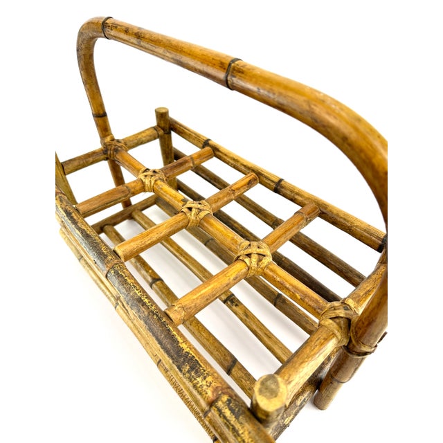 I love this vintage piece! It's a beautiful burnt tortoise bamboo holder but could be used in many other ways for your...