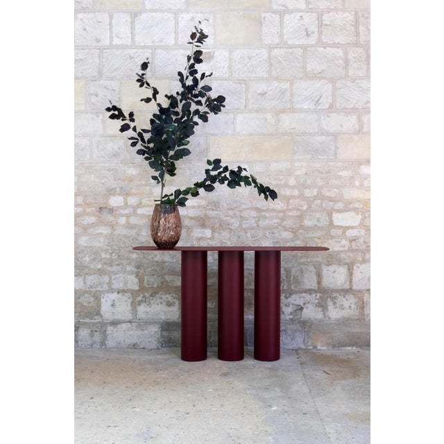 Luna 150 Metal Console Table by Laurence Du Tilly For Sale - Image 9 of 18