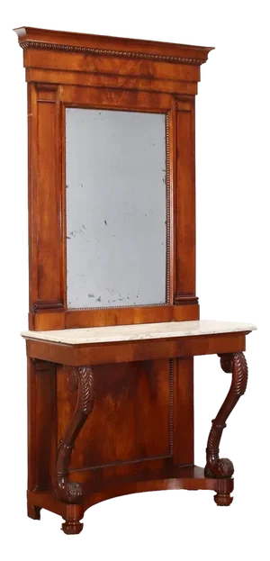 19th Century Restoration Console in Cherrywood, Italy