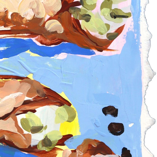 2020s Cannolis - Colorful Italian Dessert Textural Food Painting on Paper Original Artwork by Kellie Newsome For Sale - Image 5 of 8