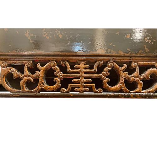 Chinese 1960s Vintage Apron Panel Console Table For Sale - Image 3 of 6
