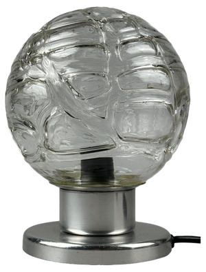 Space Age Chrome & Glass Table Lamp from Doria Leuchten, 1970s