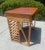 Vintage Stacked Rattan Desk or Entry Table, Paul Frankl Style For Sale - Image 10 of 14