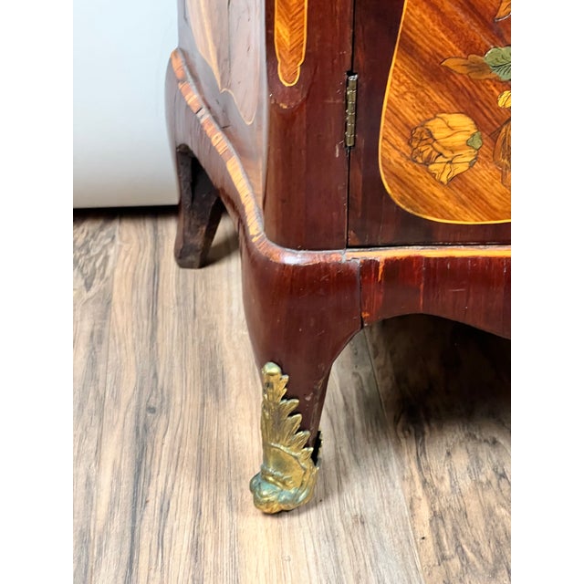 Brown Secrétaire À Abattant d'Époque French Louis XV Style Inlaid Diminutive Secretary C. 19th Century For Sale - Image 8 of 13