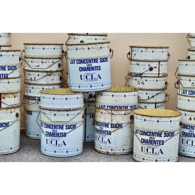 Metal Industrial UCLA Buckets, 1960s, Set of 12 For Sale - Image 7 of 13