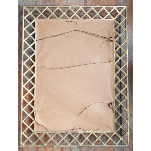 Mid-Century Italian Florentine Hollywood Regency Ghosted Giltwood Wall Mirror For Sale - Image 13 of 16
