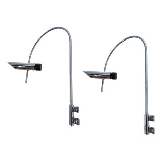 Tharsis Wall Sconces attributed to LP Oliva for Fase, 1970s, Set of 2 For Sale