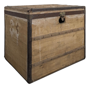 Vintage Travel Trunk in Wood