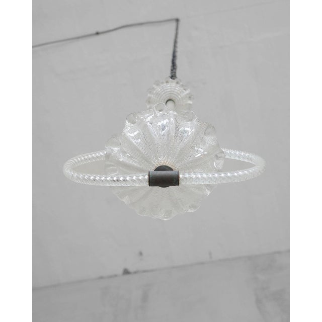 Art Deco Murano Glass Pendant attributed to Ercole Barovier, Italy, 1930s For Sale - Image 4 of 8