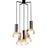 Minimalist Cascade Lamp with Five Faceted Glass Shades and Chrome, 1970s For Sale - Image 6 of 8