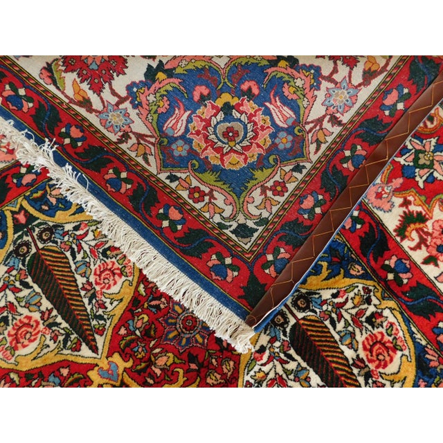 1990s Vintage Persian Bakhtiar Rug of Garden Panel Style 10'7"x 14'6" For Sale - Image 11 of 13