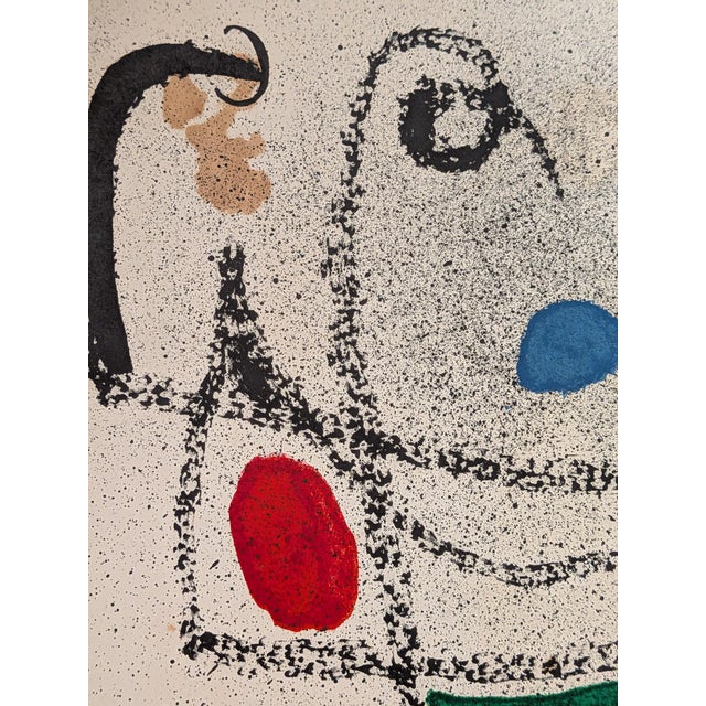 Joan Miro, Surrealist Composition Limited Edition, 1968, Lithograph For Sale - Image 4 of 6