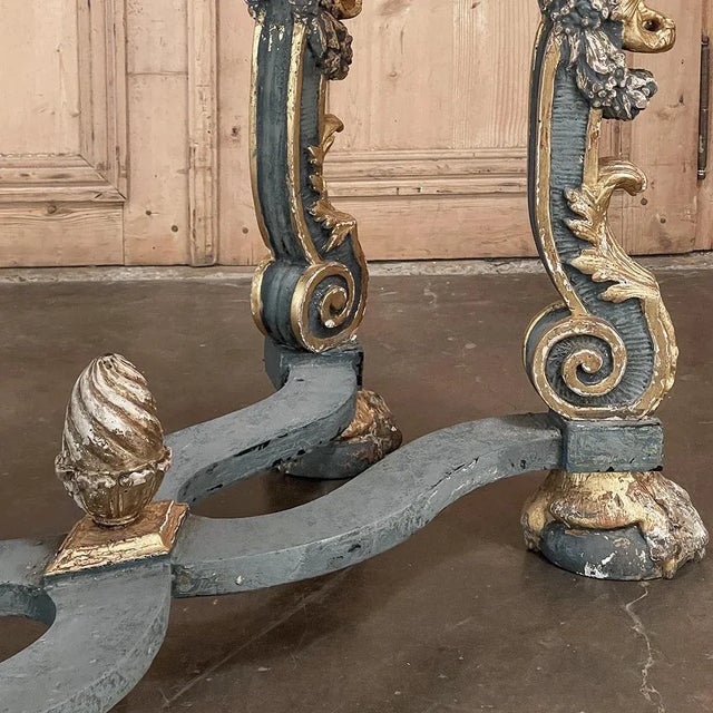 Early 19th Century Italian Baroque Faux-Sienna Marble Console For Sale - Image 15 of 18