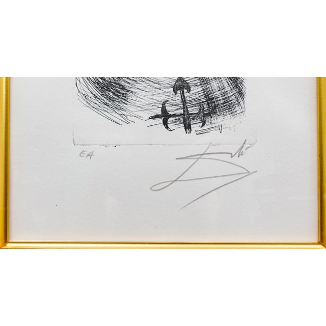 Salvador Dalí Salvador Dali Signed Velazquez Etching Immortals of Art Artist Edition Ea For Sale - Image 4 of 6