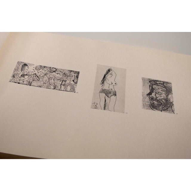 A modern art collector's item "Picasso 347" - a set of two hardcover books depicting a collection of 347 etchings and...